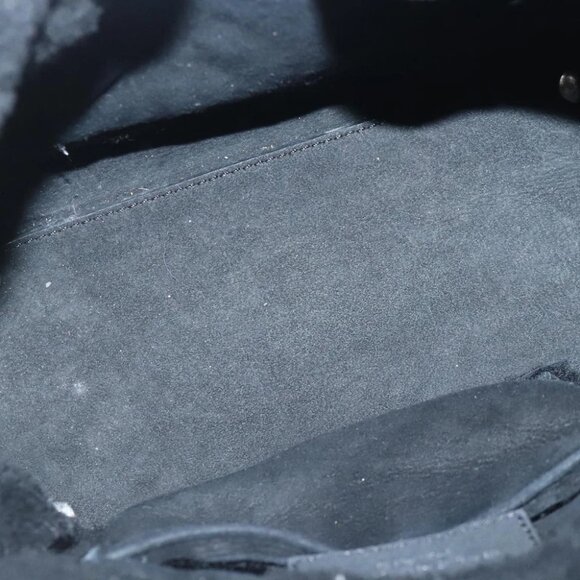 BALENCIAGA Hand Bag Suede 2way Black Silver 305572 Auth ki5224V - Picture 4 of 15